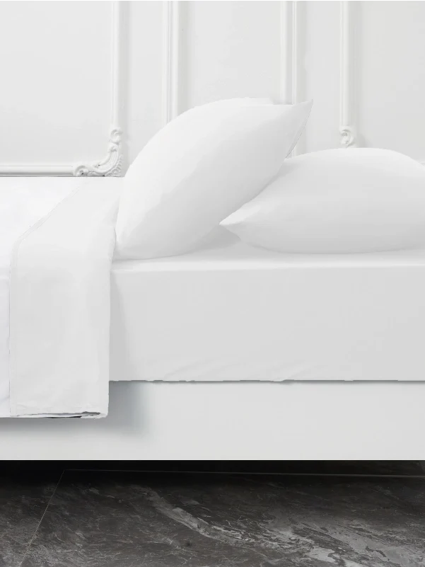 White Bamboo Pillow Cases Sets - Soft & Cool Best Bamboo Pillowcase Set