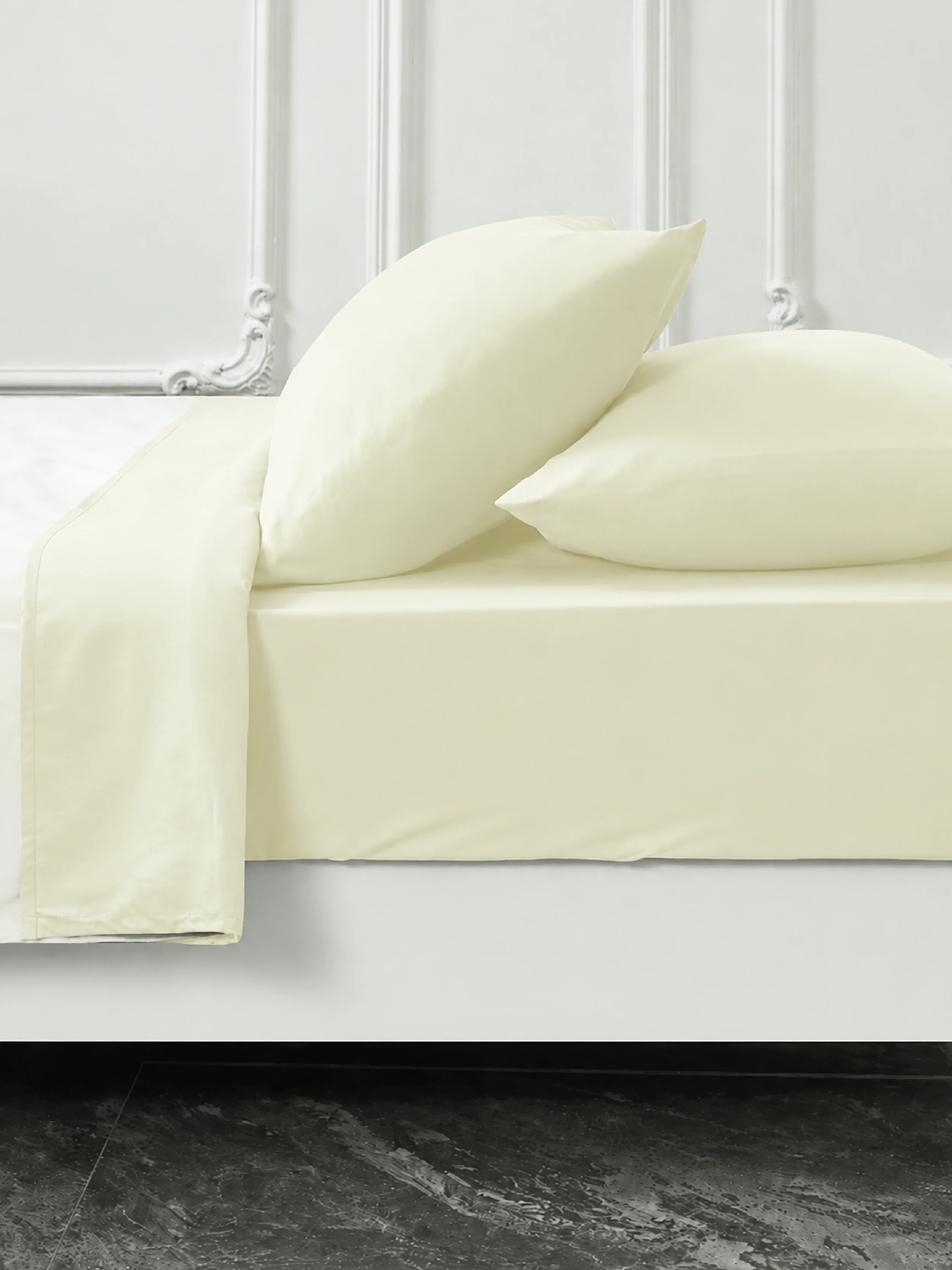 Ivory Bamboo Pillow Cases Sets - Hypoallergenic Soft Pillowcase for Bamboo