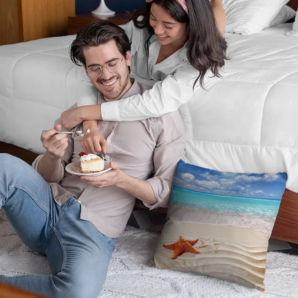 Massage Pillow with Vibration| Bamboo Fabric: USB-C & Battery Powered