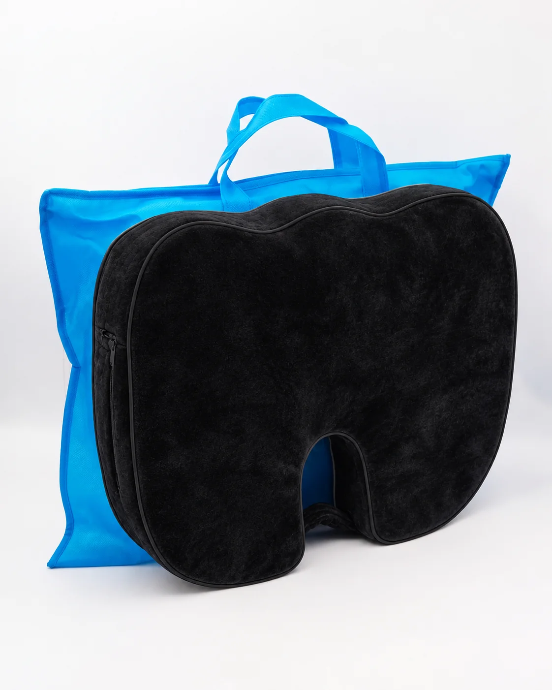 Bamboo Memory Foam Seat Cushion, Ergonomic & Pressure Relief