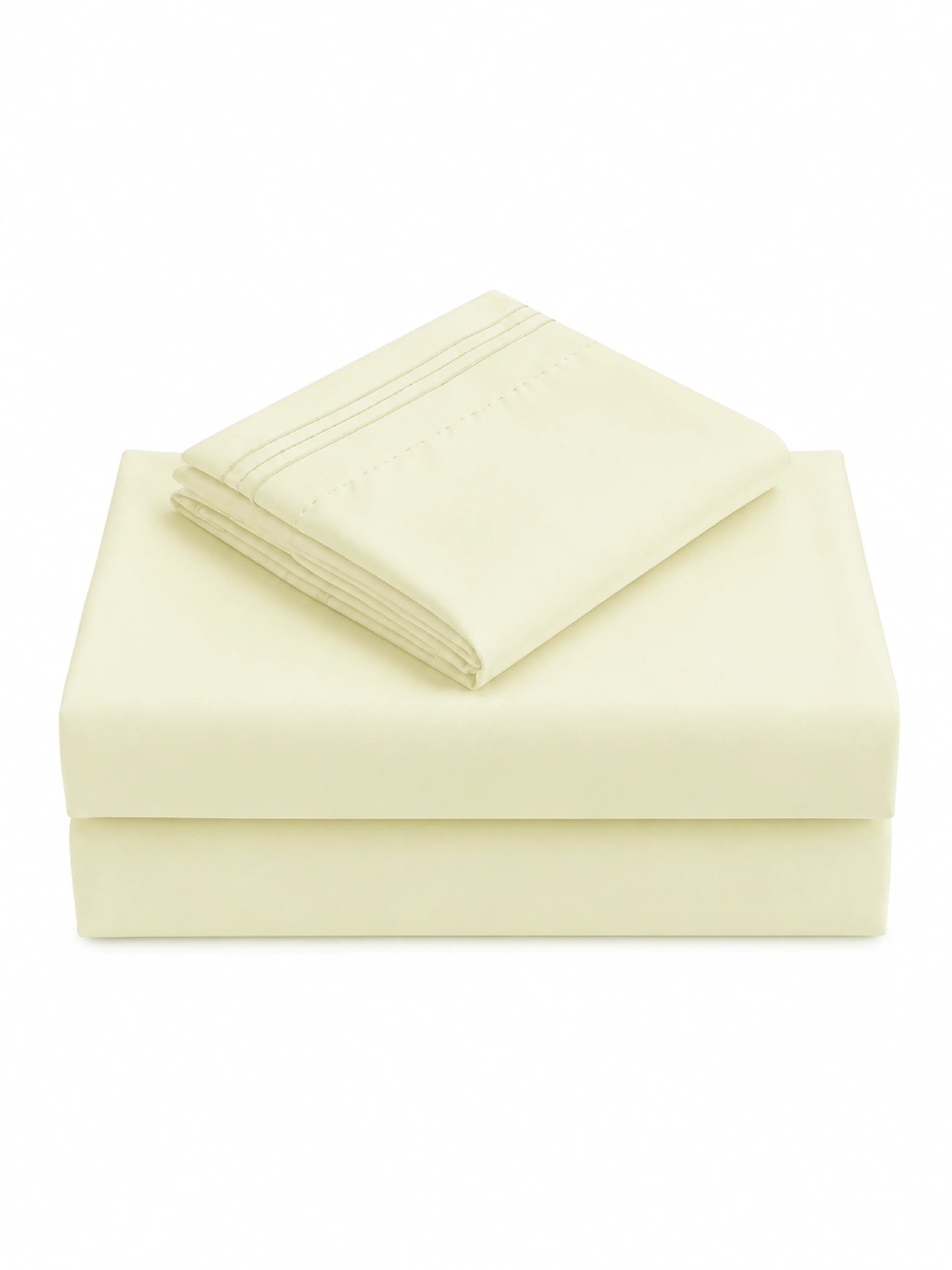 Juego de fundas de almohada de bambú marfil: funda suave e hipoalergénica para bambú