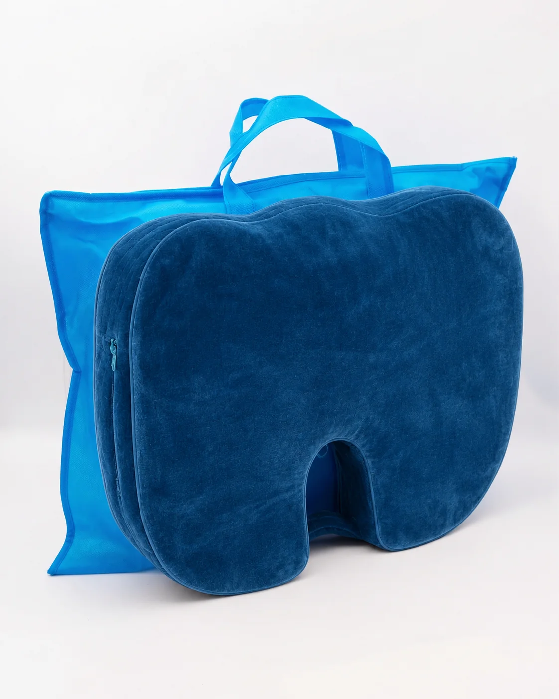 Bamboo Memory Foam Seat Cushion, Ergonomic & Pressure Relief