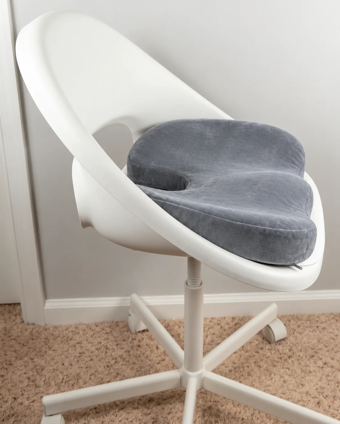 Bamboo Memory Foam Seat Cushion, Ergonomic & Pressure Relief