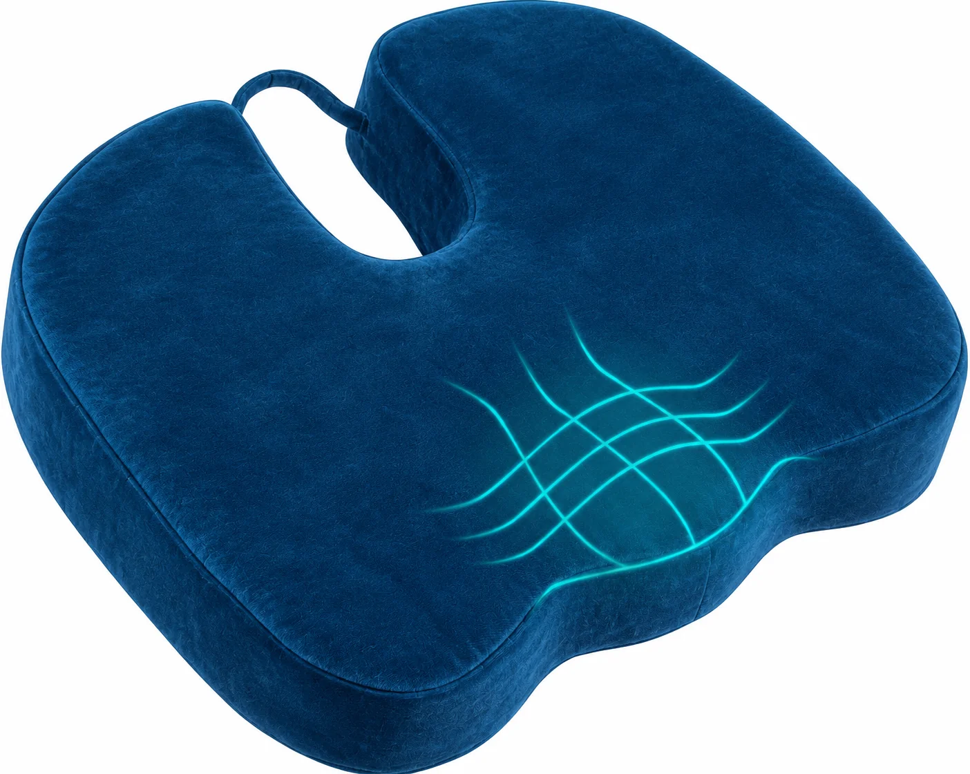 Bamboo Memory Foam Seat Cushion, Ergonomic & Pressure Relief