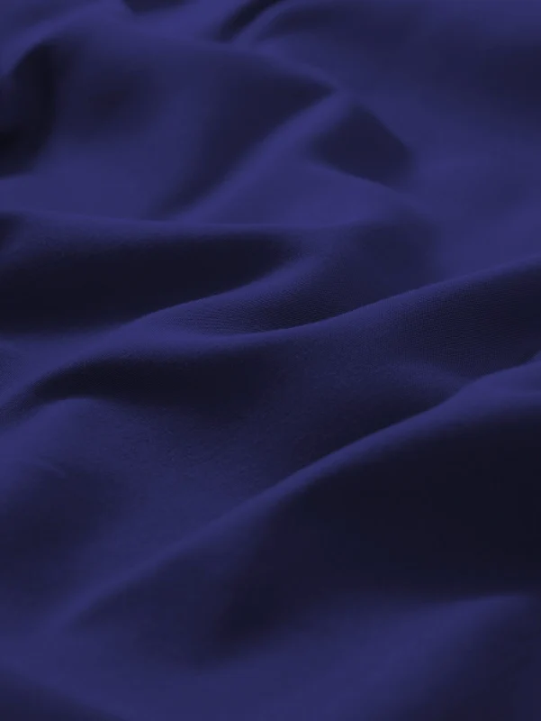 Navy Blue Bamboo Pudebetræk Sæt - Krølfri & Bløde Pudebetræk