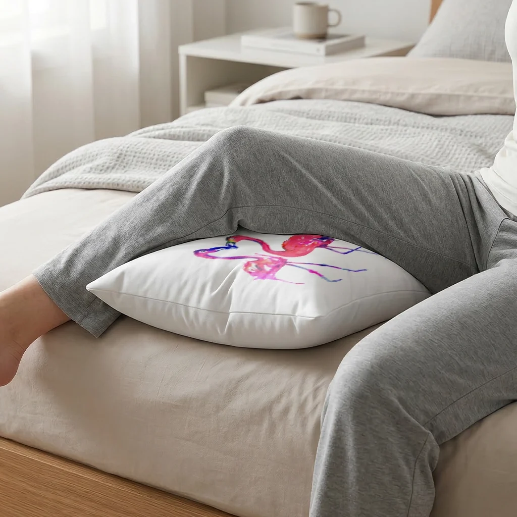 Massage Pillow with Vibration| Bamboo Fabric: USB-C & Battery Powered