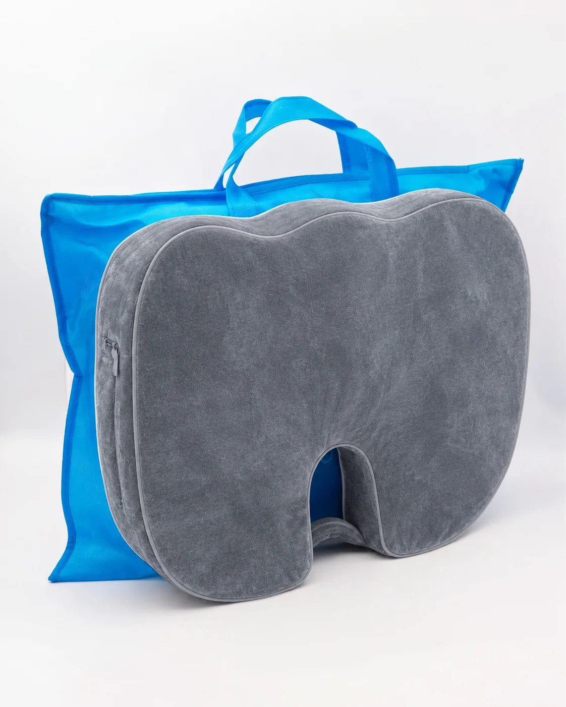 Bamboo Memory Foam Seat Cushion, Ergonomic & Pressure Relief