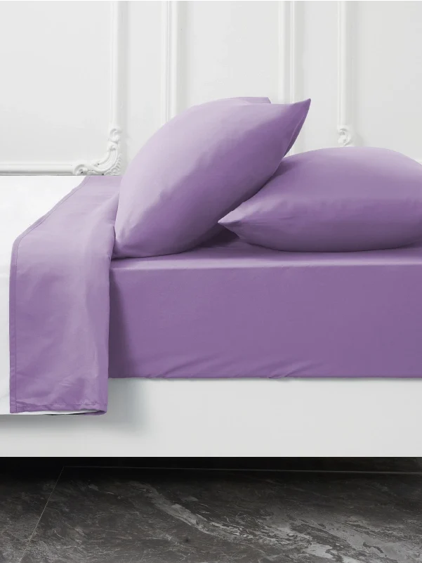 Lavender Bamboo Pillow Cases Sets - Hypoallergenic Soft Pillowcase Set