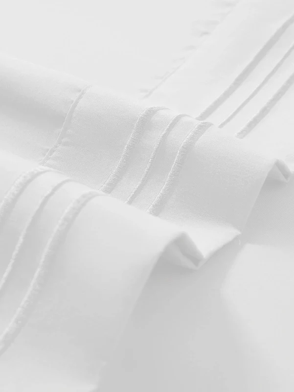 White Bamboo Pillow Cases Sets - Soft & Cool Best Bamboo Pillowcase Set