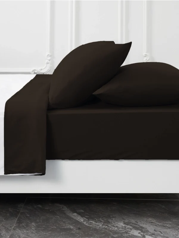 Coffee Bamboo Pillow Cases Sets - Soft & Hypoallergenic Pillowcase Set