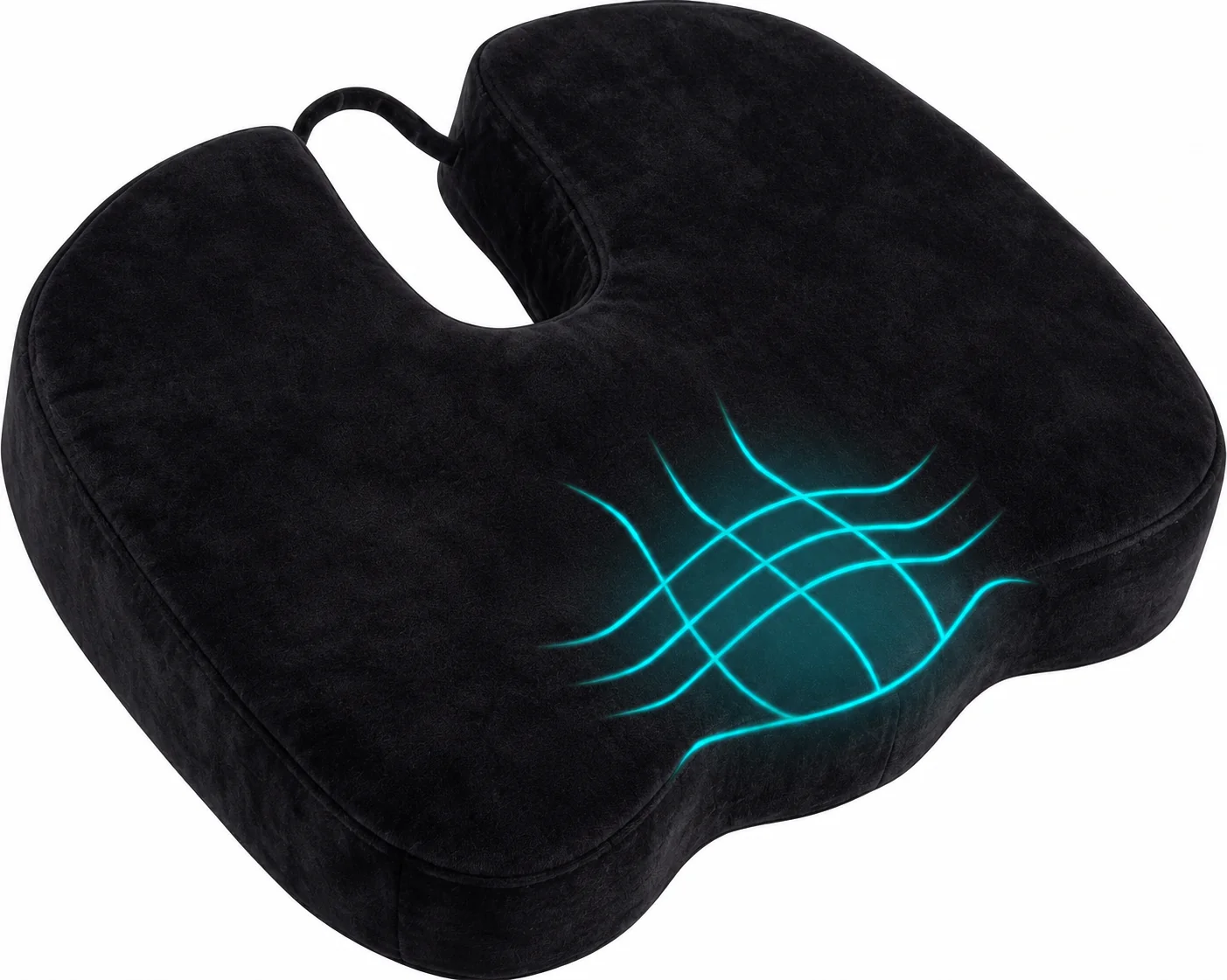Bamboo Memory Foam Seat Cushion, Ergonomic & Pressure Relief