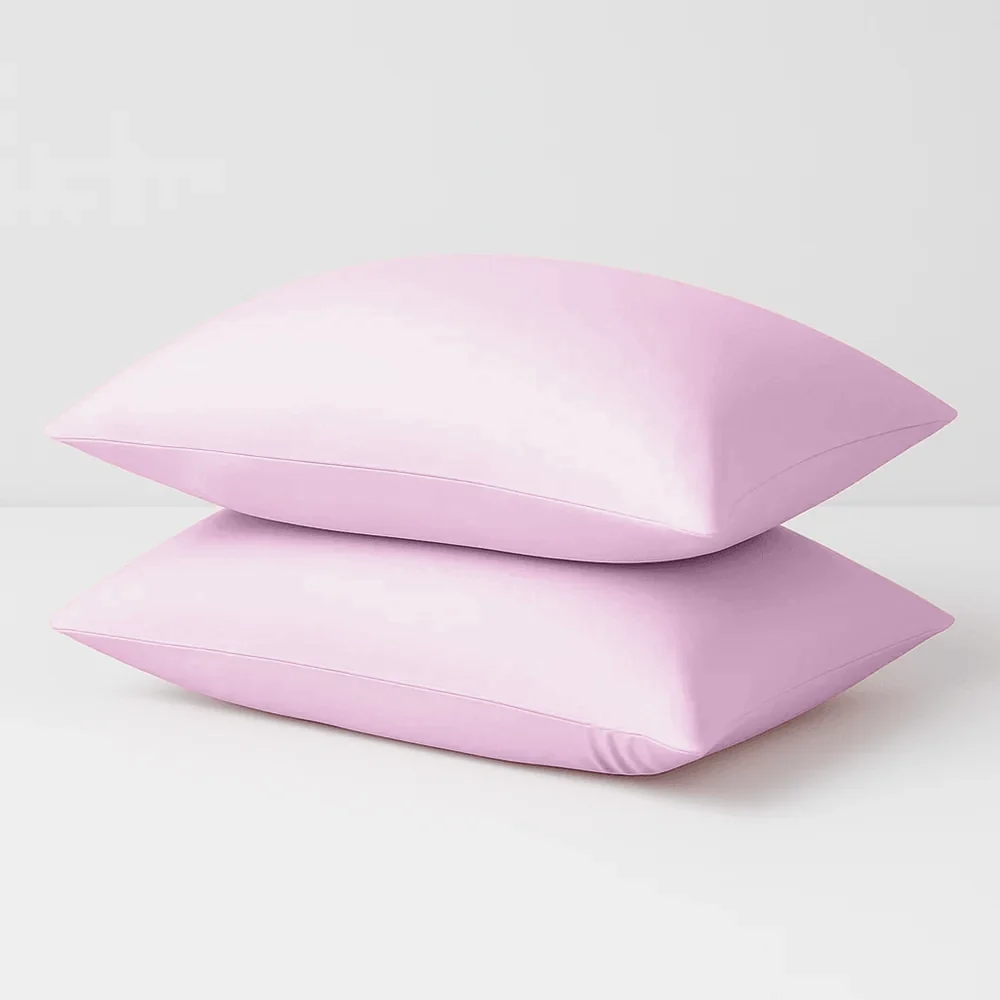 Rosa Bamboo-Kissenbezug-Sets – Hypoallergener & glatter Kissenbezug für alle