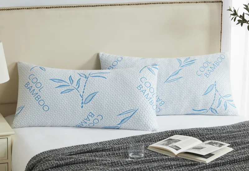 Bamboo Pillow For Bed - Cool Bamboo Sleeping Pillow