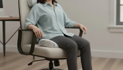 Office / Back Pain Set: Complete 3-Piece Ergonomic Support System for Desk Workers