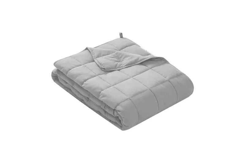 Queen Size Weighted Comforter - Cool Bamboo Silver Heaviest Blanket for Quality Sleep