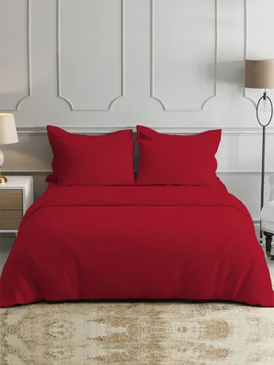 Linen Bambu Merah - Kenyamanan Sejuk untuk Kamar Tidur Modern
