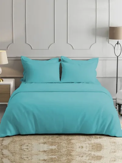 Seprai Bambu Teal - Kenyamanan Sejuk untuk Kamar Tidur Modern