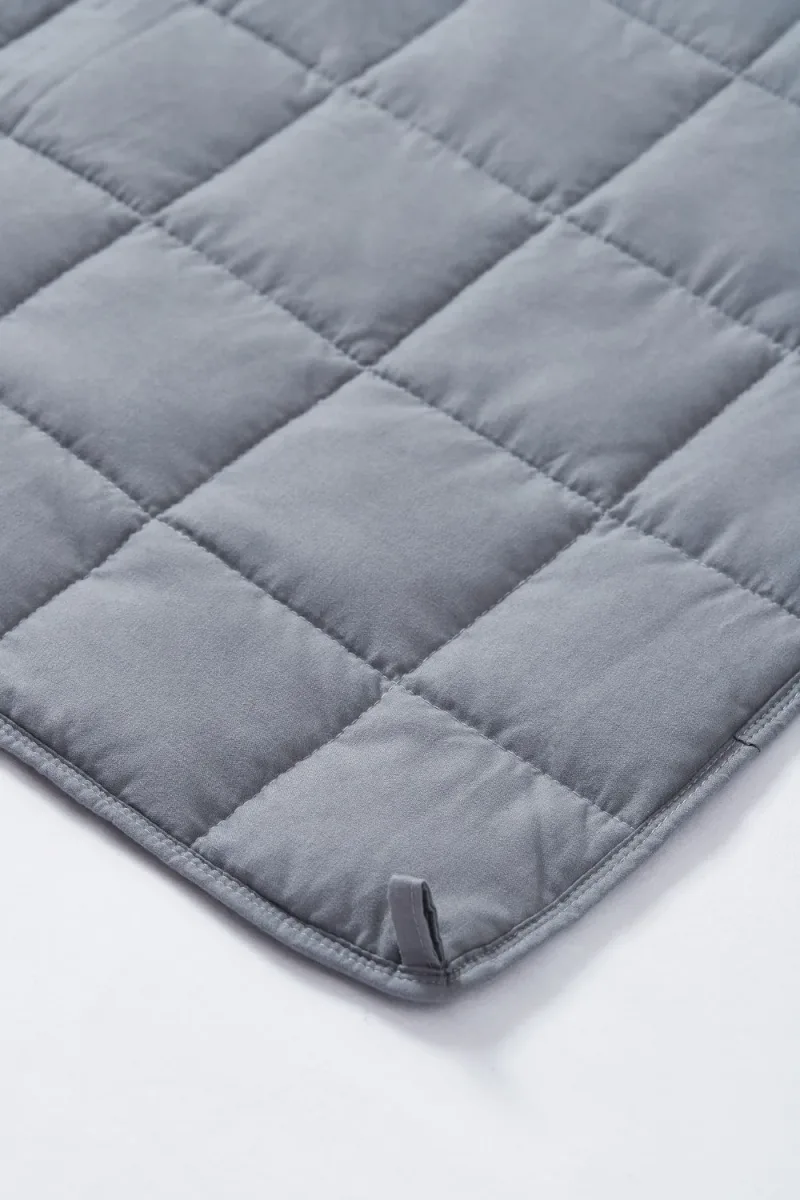 Best Weighted Blanket King Size - Cool Bamboo Gray Comforter for Deep Relaxation