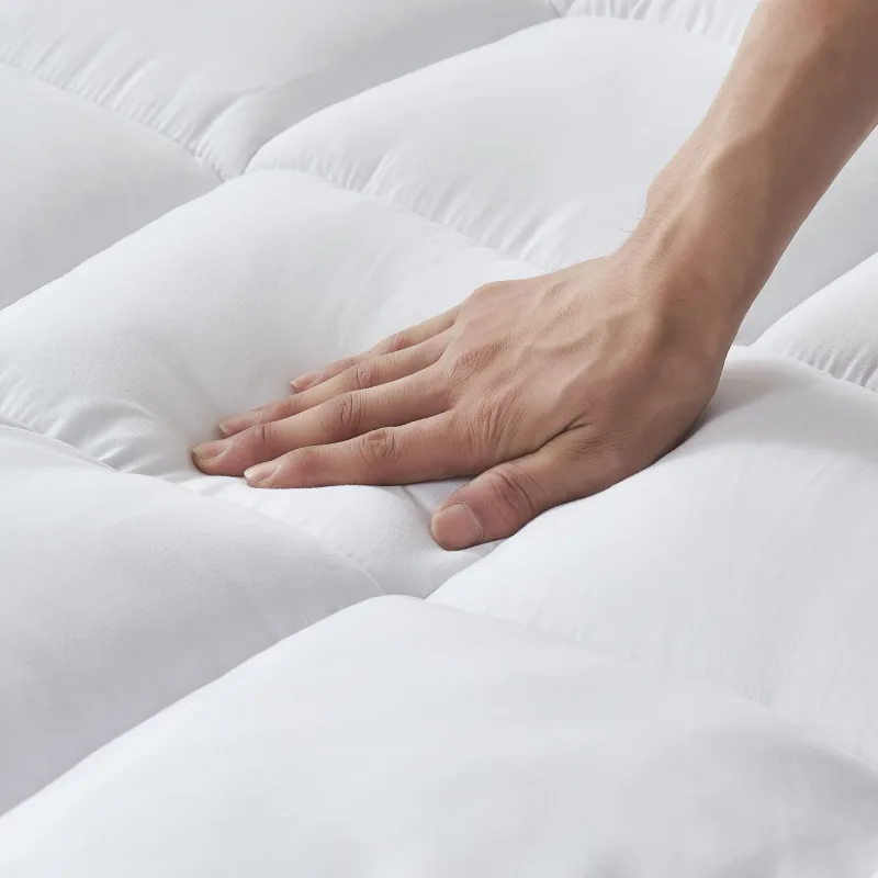 Microfiber Mattress Topper - Soft and Durable Mattress Pad by Cool Bamboo