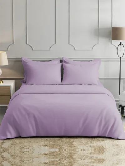 Sprei Bambu Lavender Biru - Kenyamanan Sejuk untuk Kamar Tidur Modern