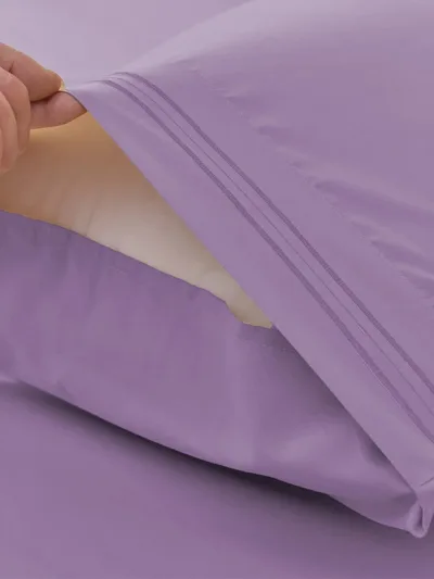 Sprei Bambu Lavender Biru - Kenyamanan Sejuk untuk Kamar Tidur Modern