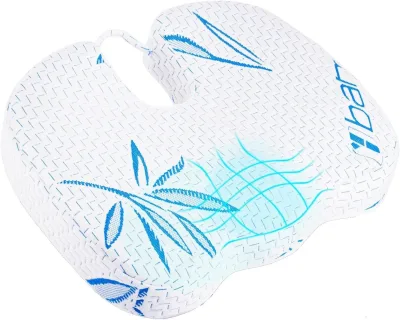 Bamboo Memory Foam Seat Cushion, Ergonomic & Pressure Relief