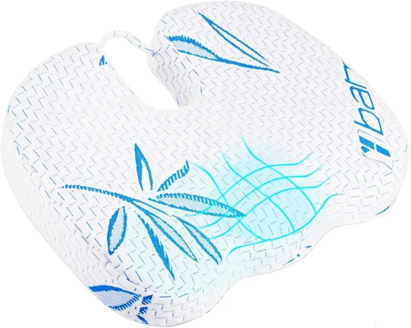 Bamboo Memory Foam Seat Cushion, Ergonomic & Pressure Relief