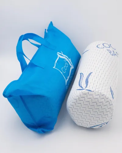 Bamboo Cylinder Pillow - Cool Bamboo Pain Relief Neck Pillow with Memory Foam