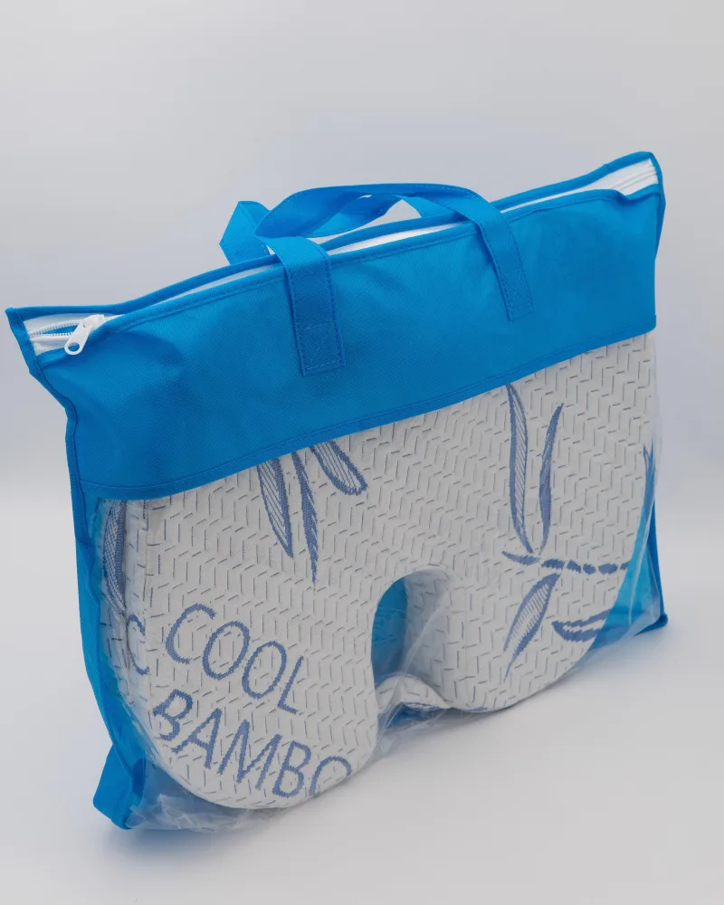 Bamboo Memory Foam Seat Cushion, Ergonomic & Pressure Relief