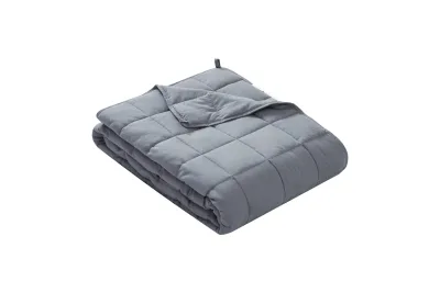 Best Weighted Blanket King Size - Cool Bamboo Gray Comforter for Deep Relaxation