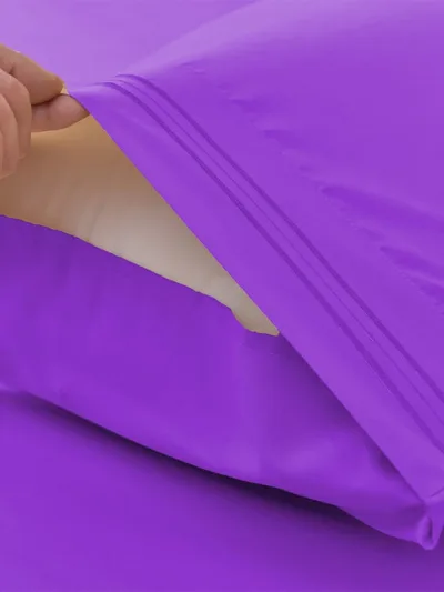 Seprai Bambu Ungu - Kenyamanan Sejuk untuk Kamar Tidur Modern