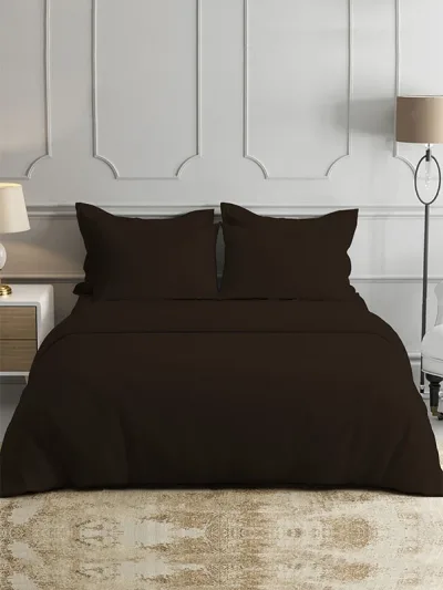 Dark Brown Bamboo Bed Sheets - Cooling Comfort For Modern Bedrooms