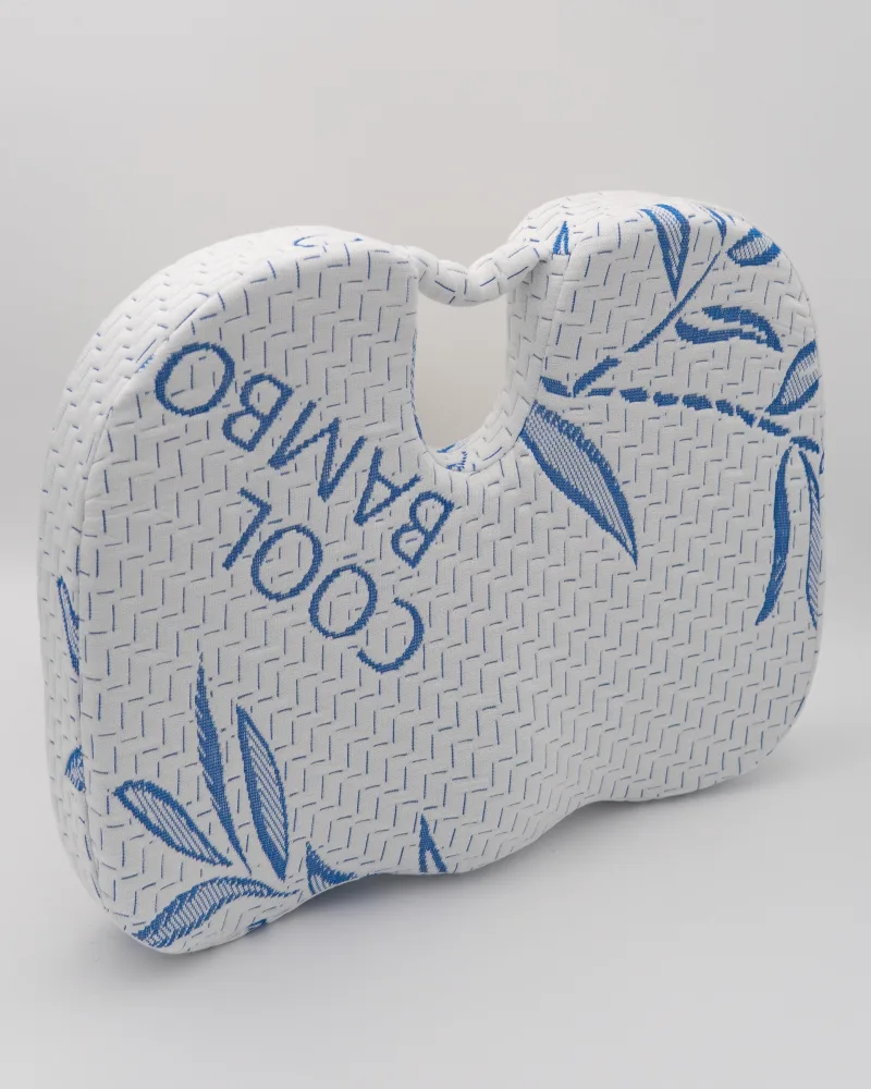 Bamboo Memory Foam Seat Cushion, Ergonomic & Pressure Relief