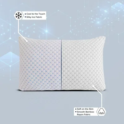 Cold Pillow Bamboo - Best Night Ice Pillow for Comfortable Sleep