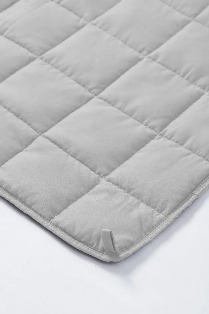 Queen Size Weighted Comforter - Cool Bamboo Silver Heaviest Blanket for Quality Sleep