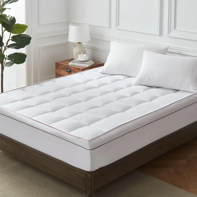 Microfiber Mattress Topper - Soft and Durable Mattress Pad by Cool Bamboo