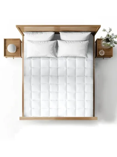 Microfiber Mattress Topper - Soft and Durable Mattress Pad by Cool Bamboo